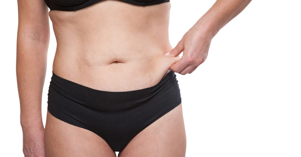 cropped shot body woman with excess weight
